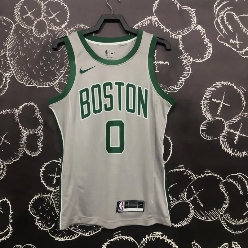 Boston Celtics Jayson Tatum #0 Gray Men’s Jersey