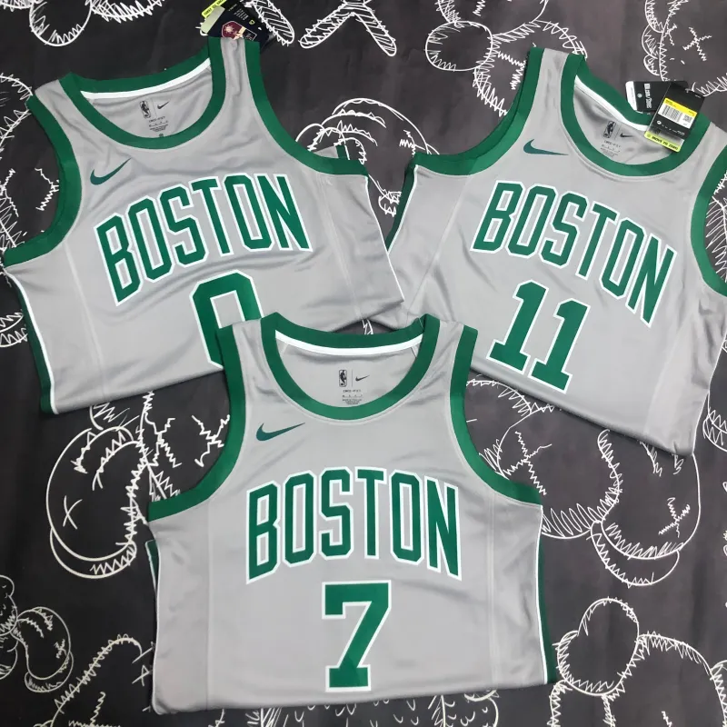 Boston Celtics Jayson Tatum #0 Gray Men’s Jersey