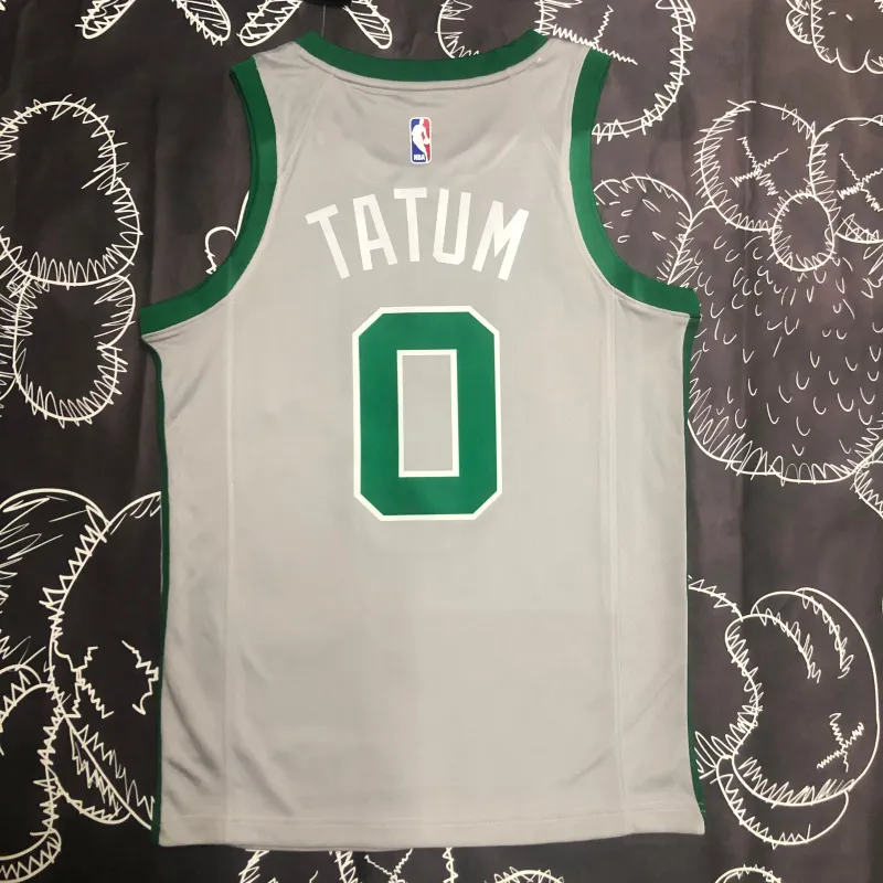 Boston Celtics Jayson Tatum #0 Gray Men’s Jersey