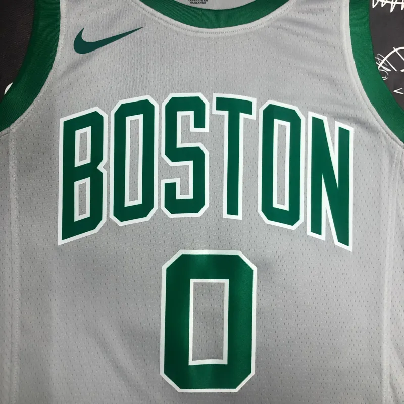 Boston Celtics Jayson Tatum #0 Gray Men’s Jersey