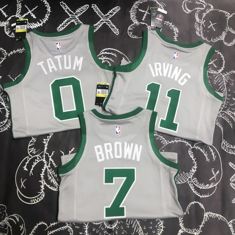 Boston Celtics Kyrie Irving #11 Gray Men’s Jersey