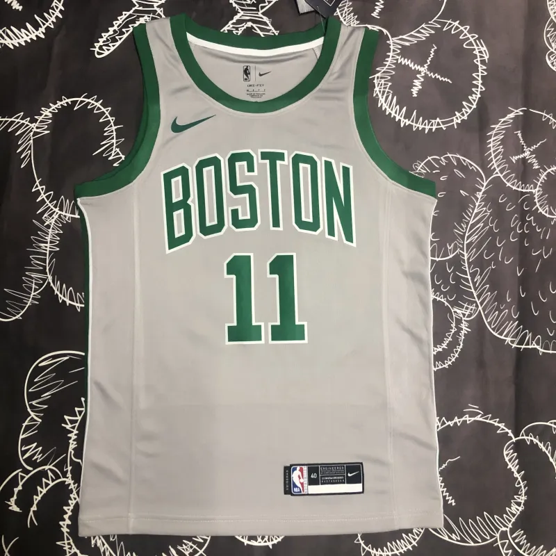 Boston Celtics Kyrie Irving #11 Gray Men’s Jersey