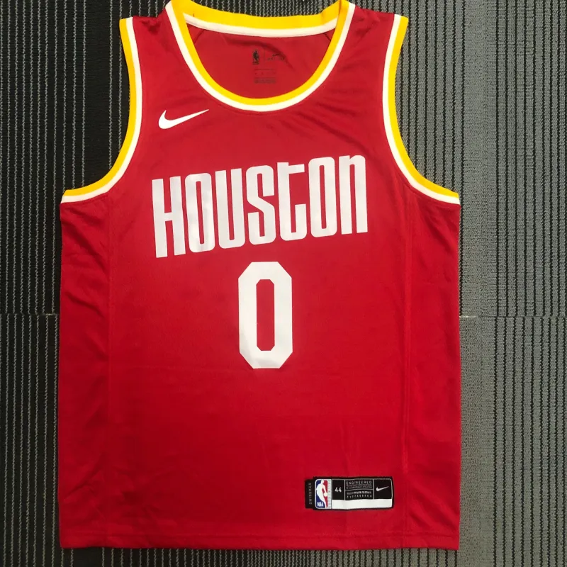Houston Rockets Retro Russell Westbrook #0 Men’s Jersey