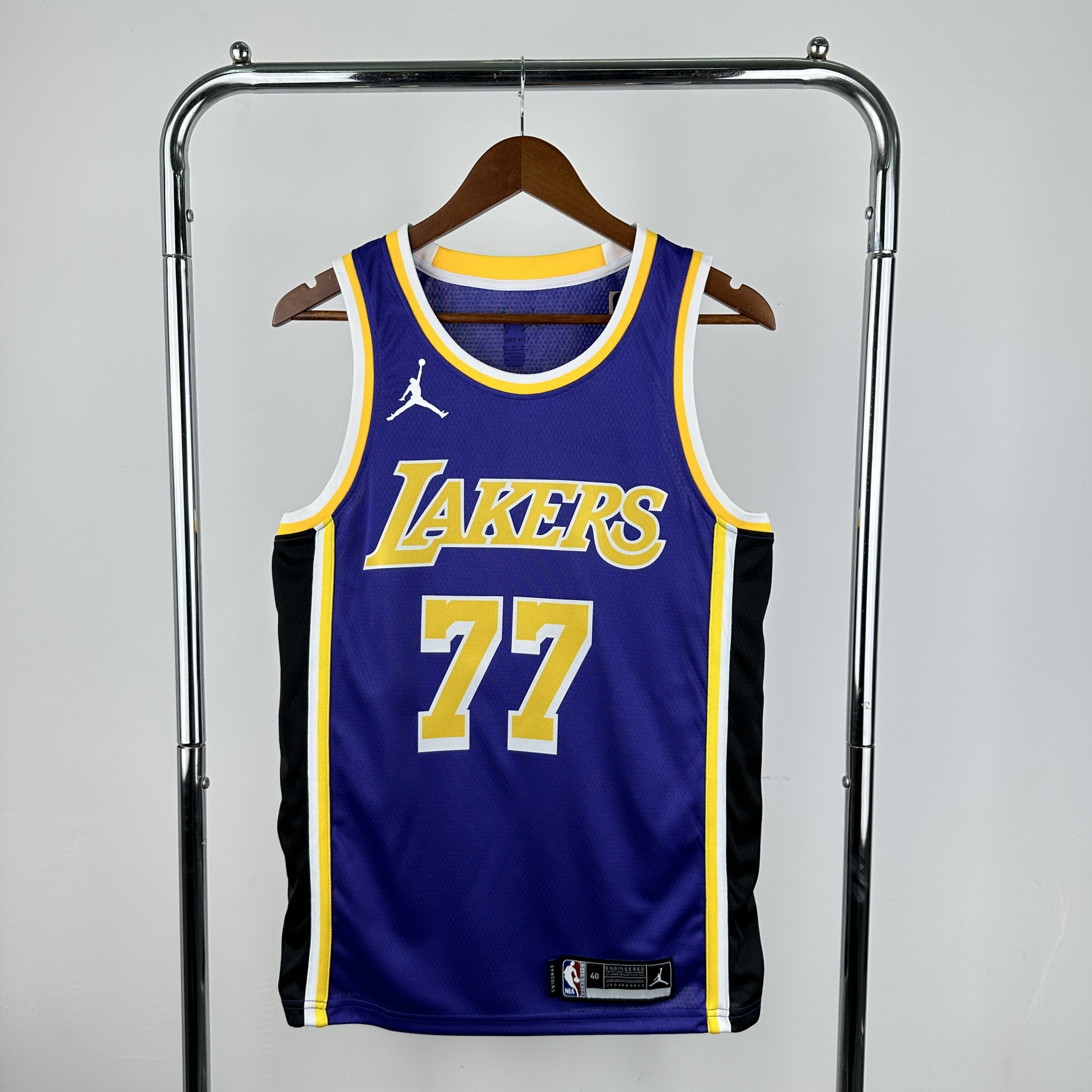 Los Angeles Lakers Jordan Edition Luka Doncic #77 Men#039;s Jersey