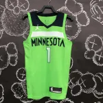 Maglia da uomo dei Minnesota Timberwolves di Anthony Edwards (#1) Minnesota Timberwolves Anthony Edwards #1 Men’s Jersey