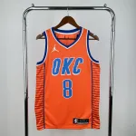 Camisa masculina Oklahoma City Thunder Jalen Williams #8 Camisola dos homens dos Oklahoma City Thunder Jalen Williams #8