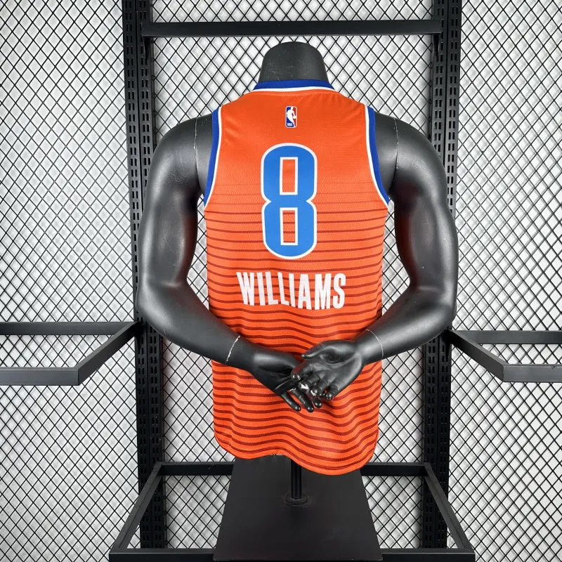 Camisola dos homens dos Oklahoma City Thunder Jalen Williams #8