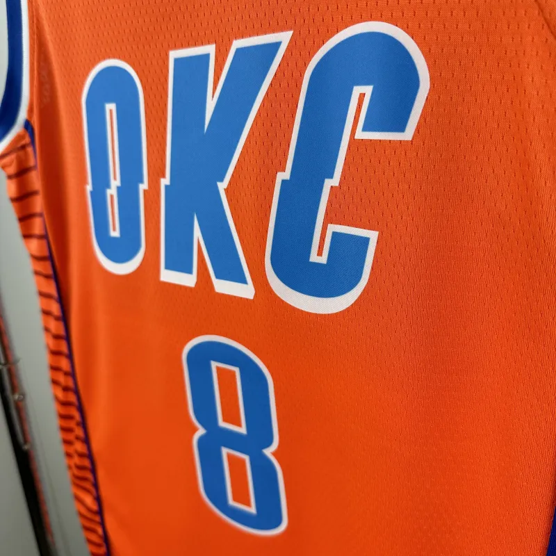 Camisola dos homens dos Oklahoma City Thunder Jalen Williams #8