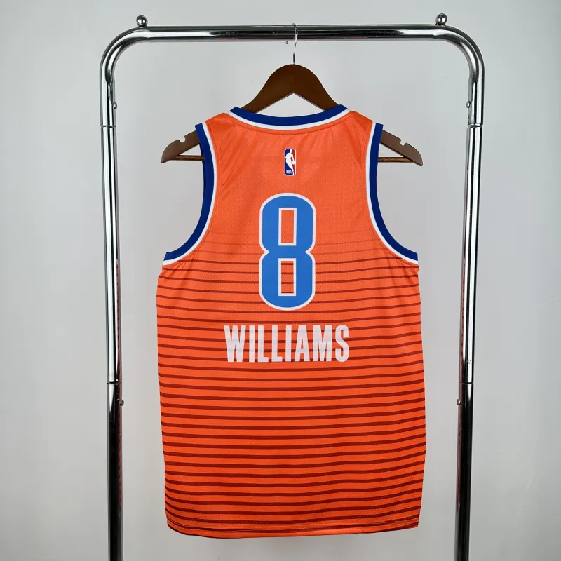 Camisola dos homens dos Oklahoma City Thunder Jalen Williams #8