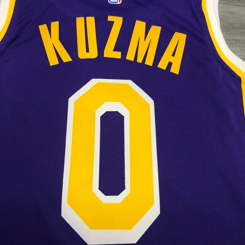 Jersey de los Lakers de Los Ángeles Jordan Edition Kyle Kuzma #0 para hombre
