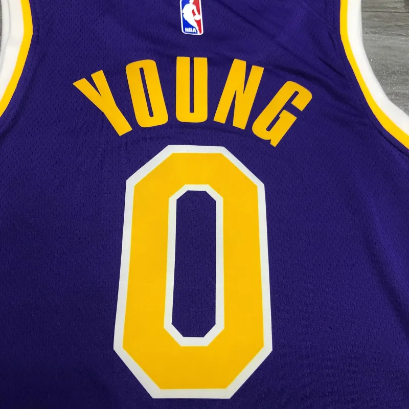 Los Angeles Lakers Jordan Edition Nick Young #0 Men’s Jersey
