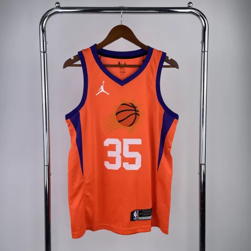 Maglia Phoenix Suns Jordan Edition arancione Kevin Durant #35 Uomo