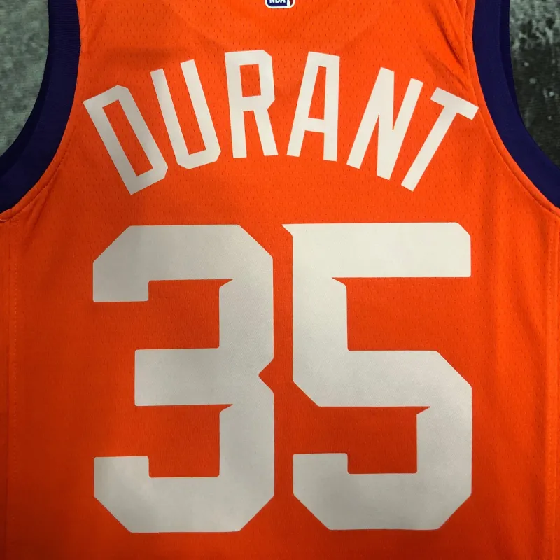 Jersey dos homens Phoenix Suns Jordan Edition Orange Kevin Durant #35