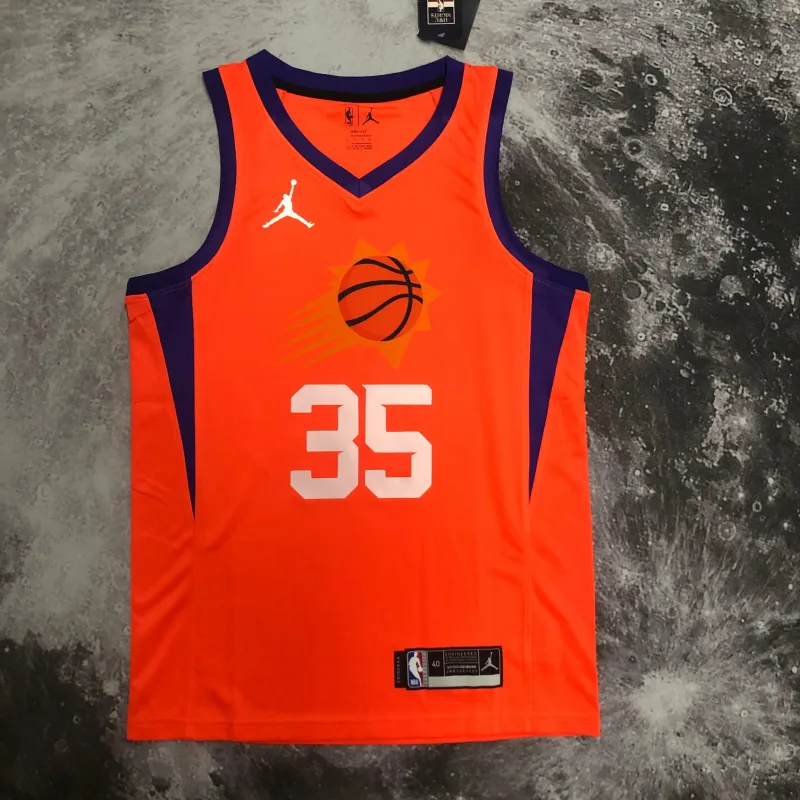 Jersey dos homens Phoenix Suns Jordan Edition Orange Kevin Durant #35