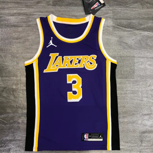 Los Angeles Lakers Jordan Edition Anthony Davis #3 Men's Jersey