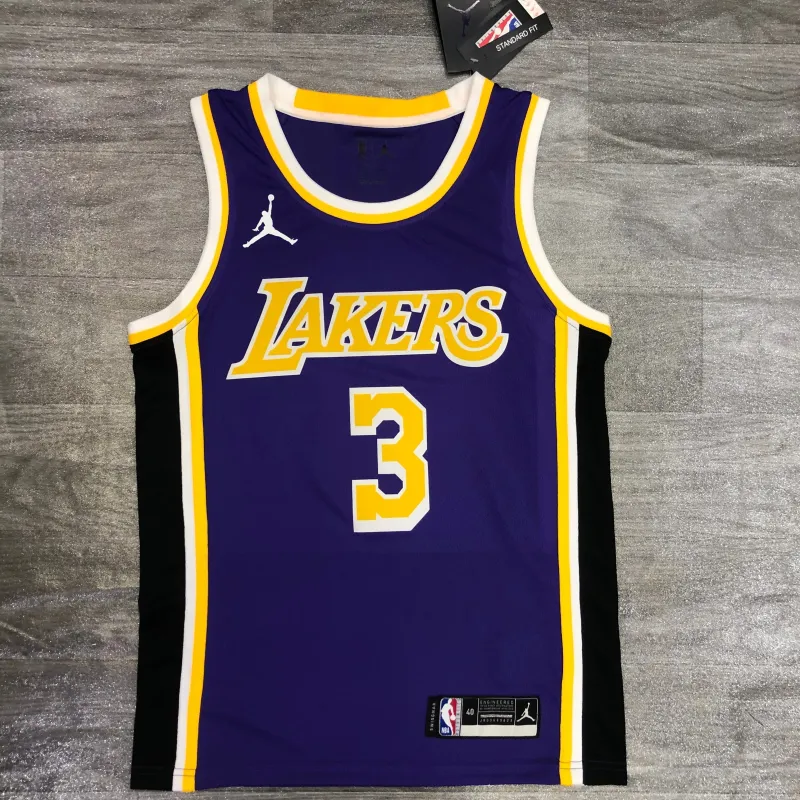 Los Angeles Lakers Jordan Edition Anthony Davis #3 Men’s Jersey