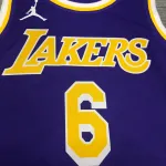 Los Angeles Lakers Jordan Edition LeBron James #6 Heren Jersey
