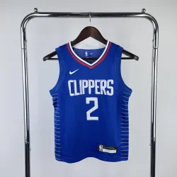 LA Clippers Kawhi Leonard #2 Youth Blue Jersey - product photo LA Clippers Kawhi Leonard #2 Youth Blue Jersey product image