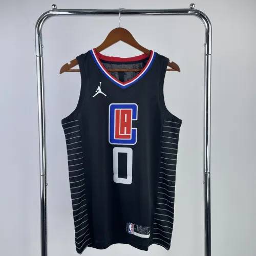 LA Clippers Jordan Edition Russell Westbrook #0 Men's Jersey
