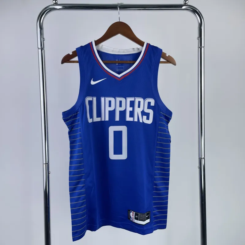 Maillot homme LA Clippers édition limitée bleu Russell Westbrook #0