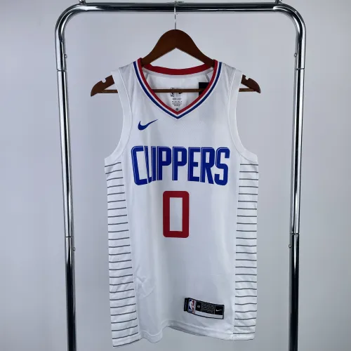 Camisa masculina LA Clippers Limited Edition branca Russell Westbrook #0