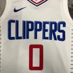 Camisa masculina LA Clippers Edição Limitada Branca Russell Westbrook #0