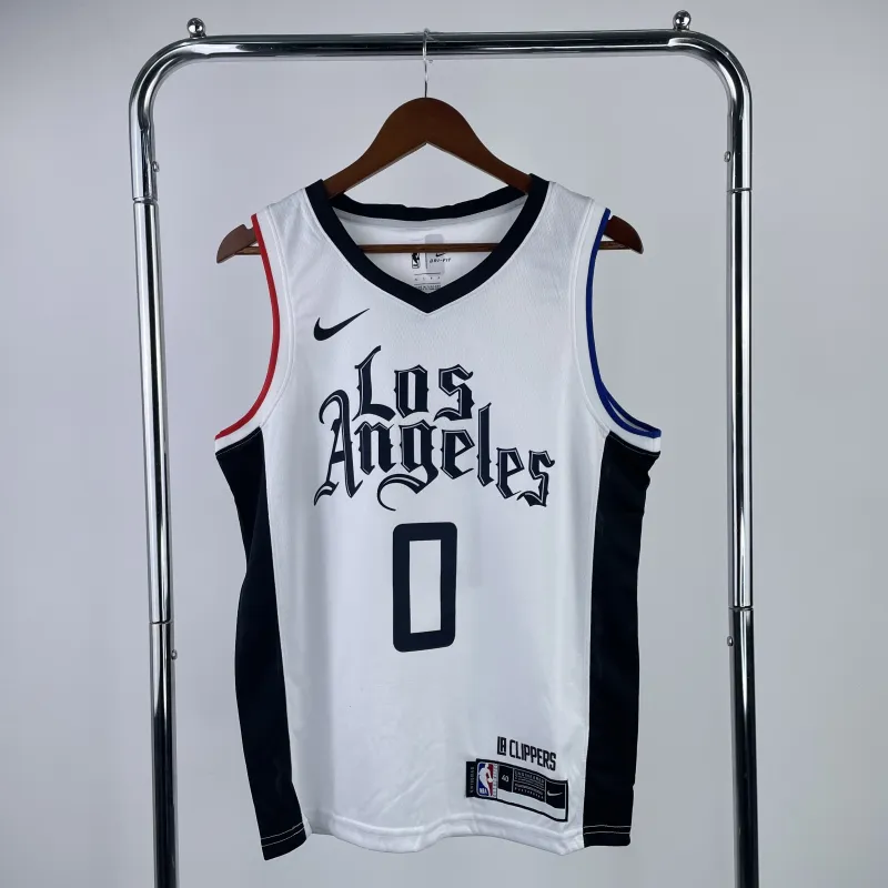 LA Clippers White Russell Westbrook #0 Men’s Jersey