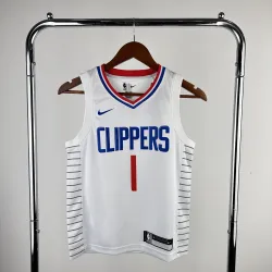 LA Clippers James Harden #1 Youth White Jersey - product photo LA Clippers James Harden #1 Youth White Jersey product image