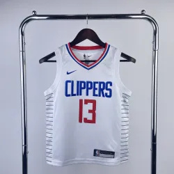 LA Clippers Paul George #13 Youth White Jersey - product photo LA Clippers Paul George #13 Youth White Jersey product image