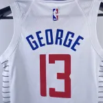 Maillot blanc pour enfants Paul George (#13) des LA Clippers