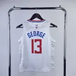 Maillot blanc pour enfants Paul George (#13) des LA Clippers