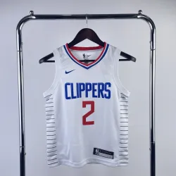 LA Clippers Kawhi Leonard #2 Youth White Jersey product image