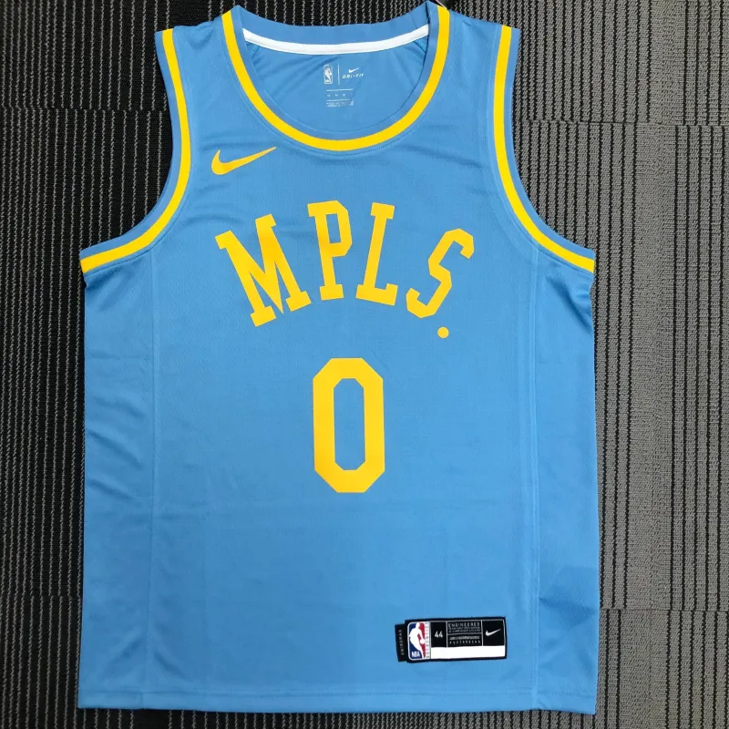Maglia da uomo dei Los Angeles Lakers con il numero #0 di Kyle Kuzma