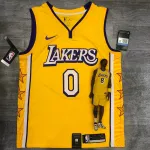 Camisola dos Los Angeles Lakers Kyle Kuzma #0 Stars para homem Los Angeles Lakers Kyle Kuzma #0 Stars Men’s Jersey