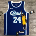 Maglia da uomo Los Angeles Lakers Latin Singer Collaboration Kobe Bryant #24 Blue Los Angeles Lakers Latin Singer Collaboration Kobe Bryant #24 Maglia da Uomo Blu