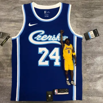 Maillot bleu homme Los Angeles Lakers en collaboration avec un chanteur latino et Kobe Bryant (référence #24).