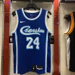 Los Angeles Lakers Latin Singer Collaboration Kobe Bryant #24 Maglia da Uomo Blu