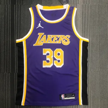 Los Angeles Lakers Jordan Edition Dwight Howard #39 Camisola roxa para homem