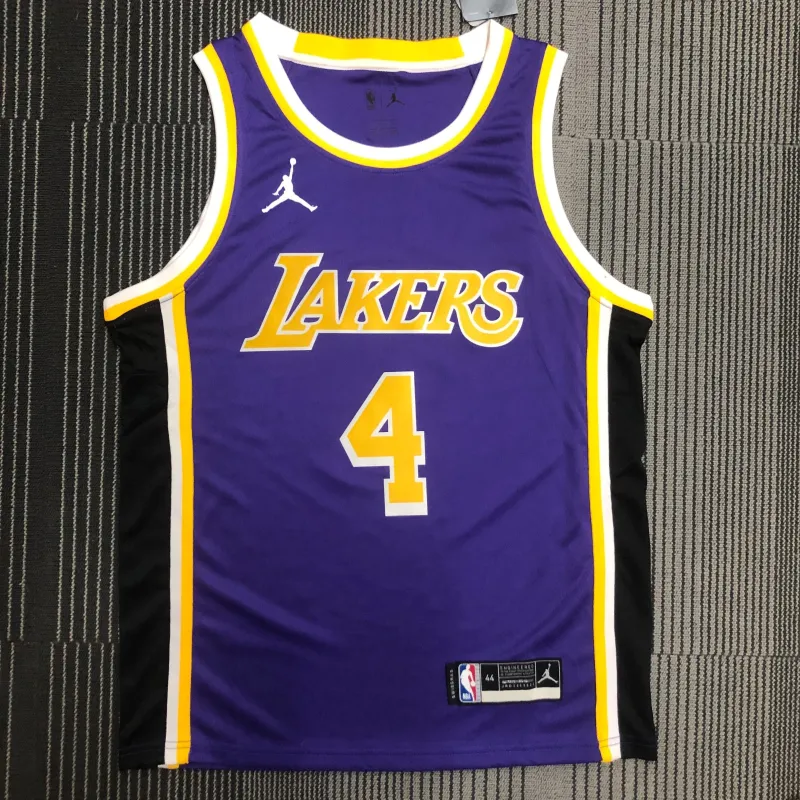 Los Angeles Lakers Jordan Edition Rajon Rondo #4 Purple Men’s Jersey