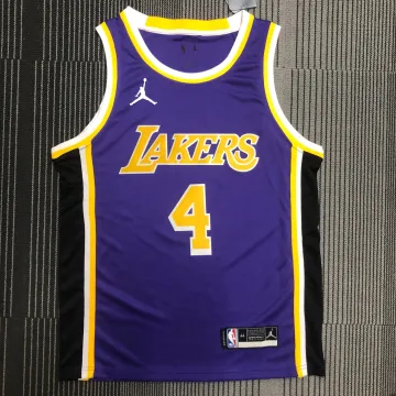 Los Angeles Lakers Edição Jordan Rajon Rondo #4 Camisola roxa para homem