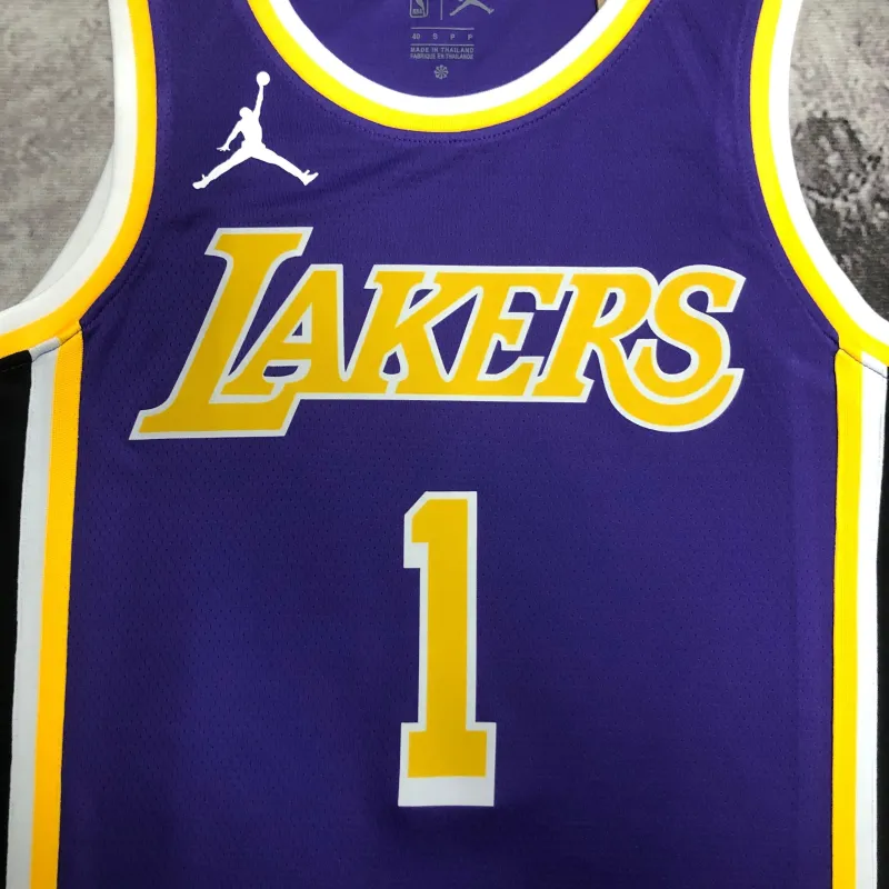 Los Angeles Lakers Jordan Edition D’Angelo Russell #1 Men’s Jersey