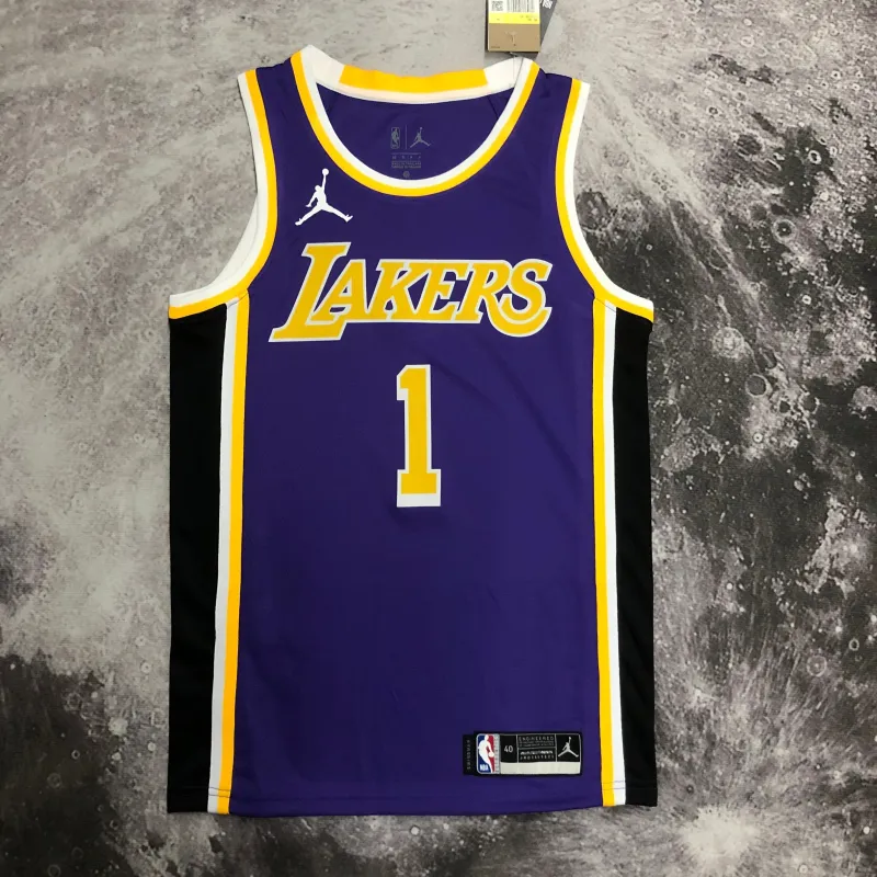 Los Angeles Lakers Jordan Edition D’Angelo Russell #1 Men’s Jersey