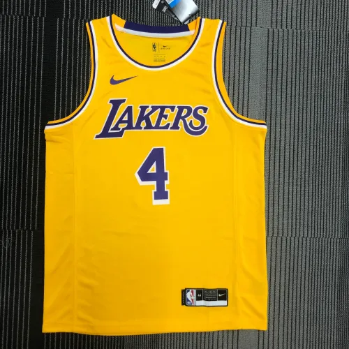 Los Angeles Lakers Rajon Rondo #4 Yellow Men's Jersey