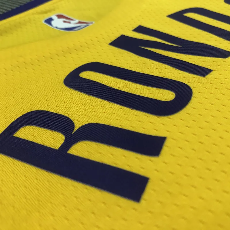 Los Angeles Lakers Rajon Rondo #4 Yellow Men’s Jersey