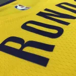 Los Angeles Lakers Rajon Rondo #4 Yellow Men’s Jersey