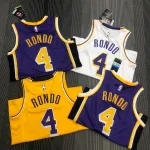 Los Angeles Lakers Rajon Rondo #4 Purple Men’s Jersey