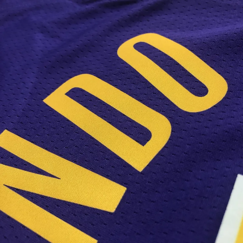Los Angeles Lakers Rajon Rondo #4 Purple Men’s Jersey