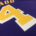 Los Angeles Lakers Rajon Rondo #4 Purple Men’s Jersey