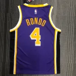 Los Angeles Lakers Rajon Rondo #4 Purple Men’s Jersey