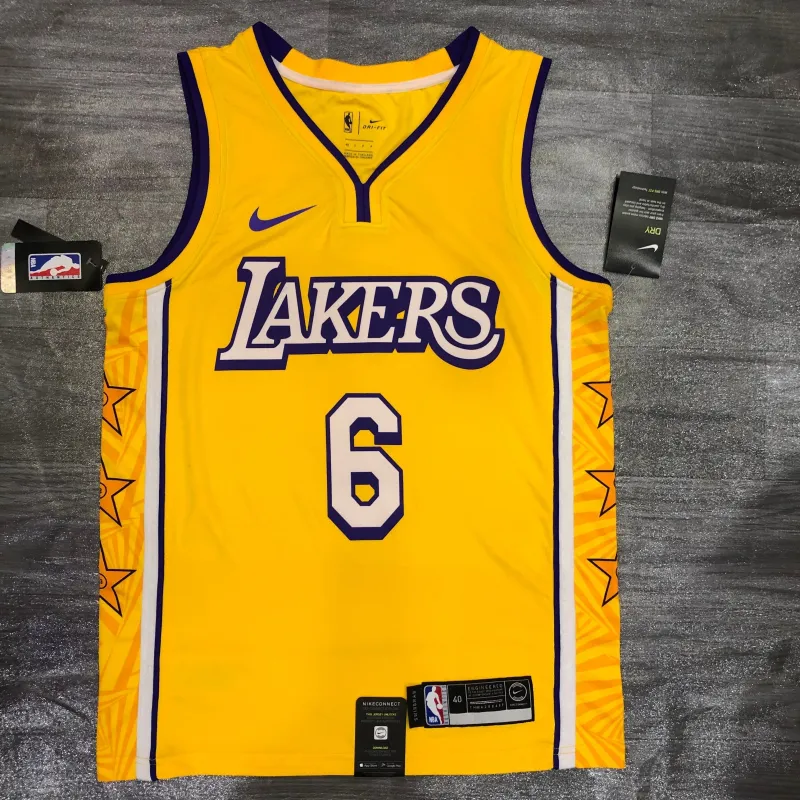 Los Angeles Lakers LeBron James #6 Stars Men’s Jersey